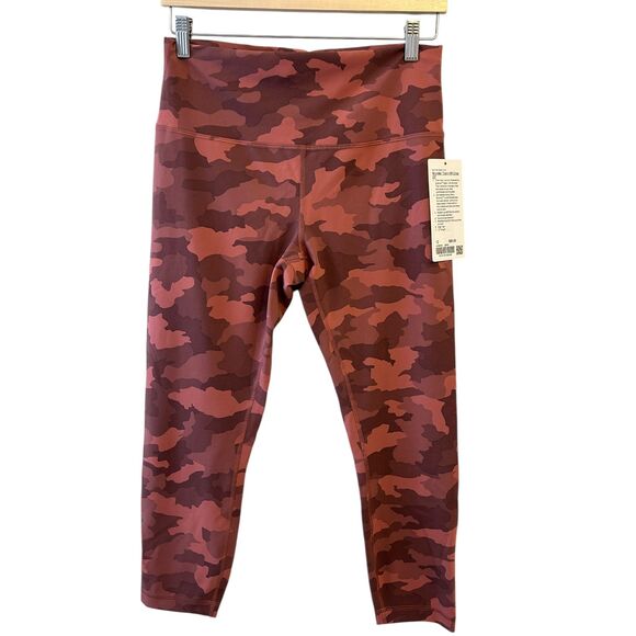 Lululemon Wunder Train HR Crop 23" Heritage 365 Camo Brier Rose Multi  12 NWT - Picture 4 of 6